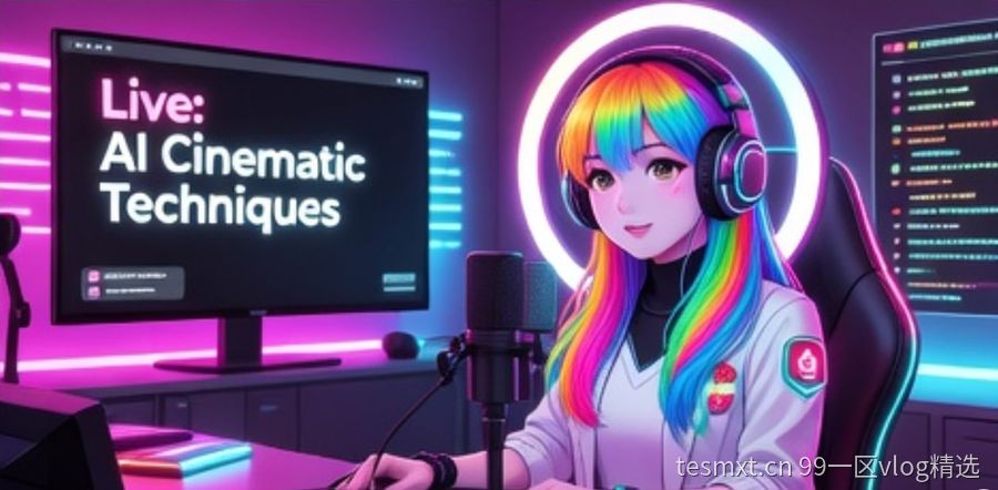 反差｜AI智能换装视频教程｜一键生成多套写真｜99一区vlog精选原创视频教程